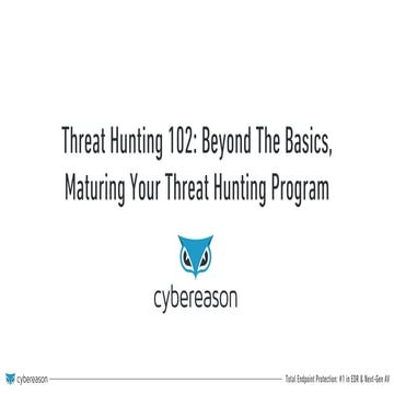 Maturing your threat hunting program