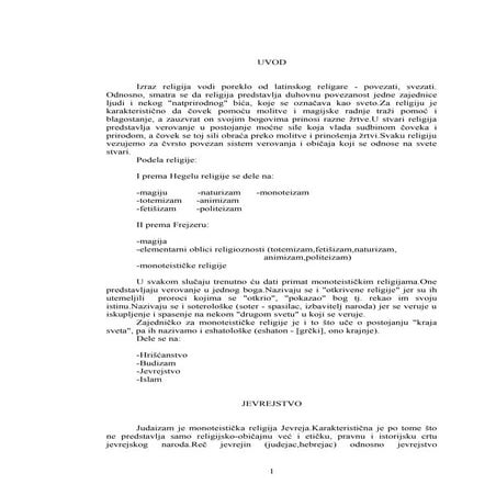 Maturski rad jevrejstvo | PDF