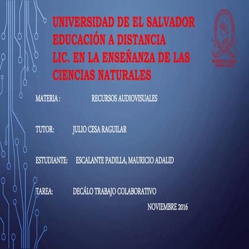 Mauricio Escalante Tarea Decalogo