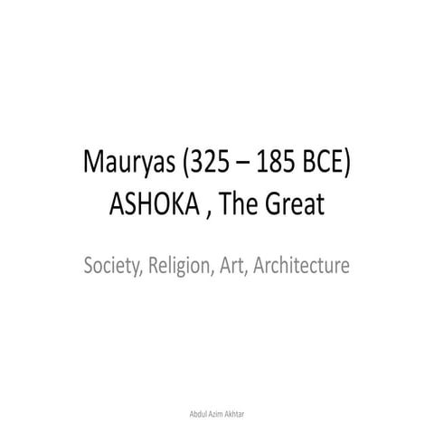 Mauryas, Ashoka the Great 