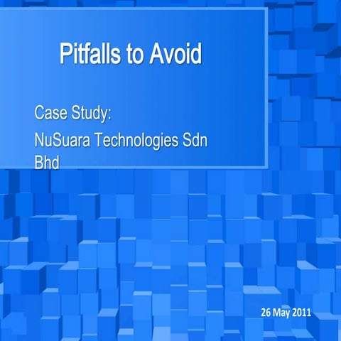 VC Pitfalls to Avoid - Nusuara Technologies