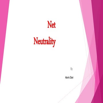 NET NEUTRALITY
