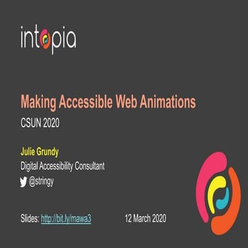 Making Accessible Web Animations