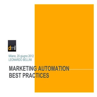 Marketing Automation Best Practices