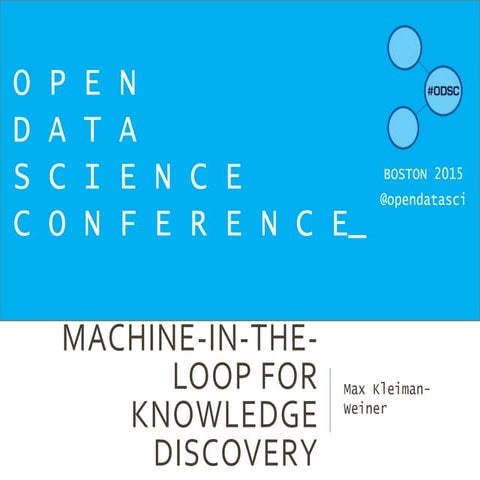 Machine-In-The-Loop for Knowledge Discovery