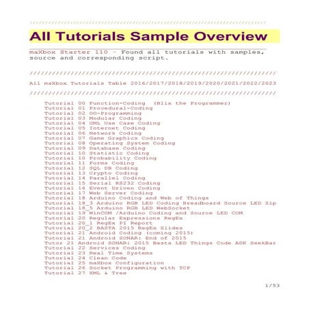 maxbox_starter110 overview collection