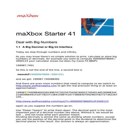 Tutor 41 Big Numbers