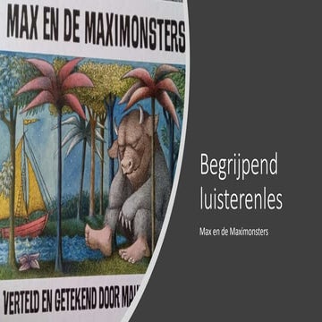Max en de maximonsters | PPTX | Books and Literature