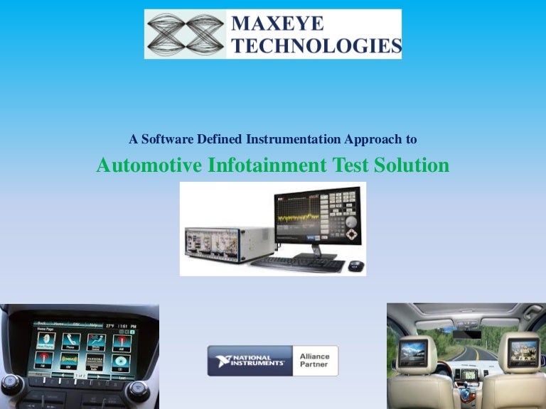 Automotive Infotainment Test Solution or InVehicle Infotainment Test…