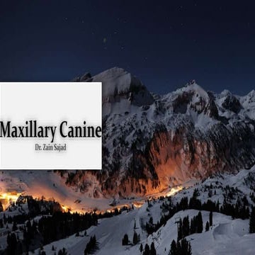 maxillary canine drawing.pptx