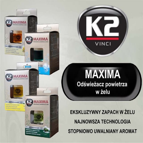 K2 MAXIMA - odświeżacz powietrza w żelu