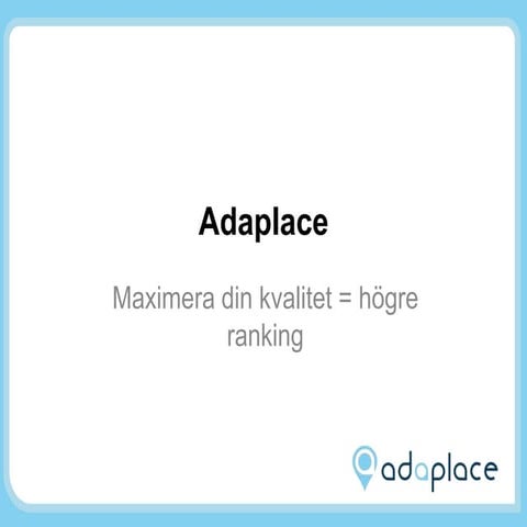 Maximera din kvalitet