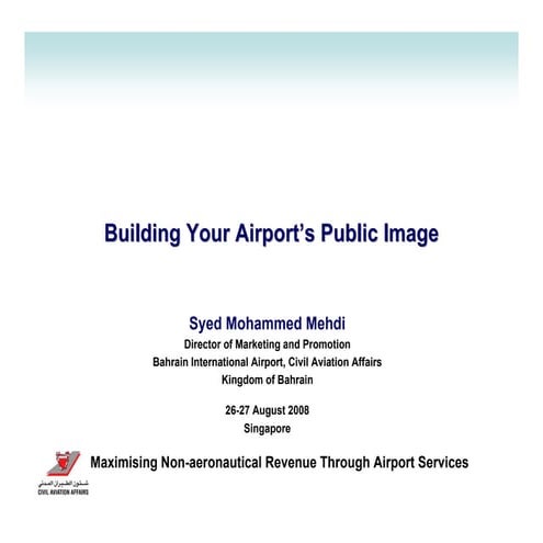 Building your airport\'s image
