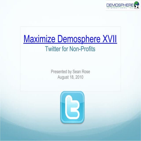 Twitter Presentation, Revised | PPTX