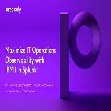 Maximize IT Operations Observability With IBM i In Splunk