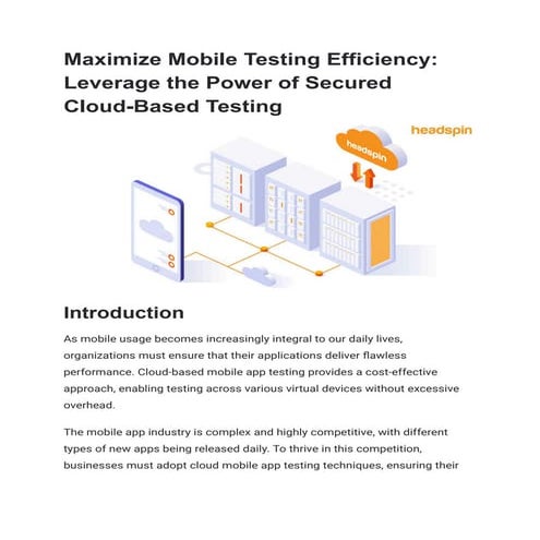 Maximize Mobile Testing Efficiency_ Leverage the Power of Secured Cloud-Based...