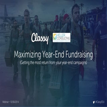 Maximize year end fundraising with Classy and Heller