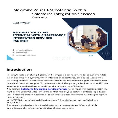 Maximize Your CRM Potential with a Salesforce Integration Services ...