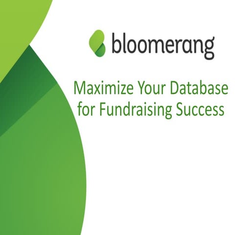 Maximize Your Database for Fundraising Success (NEAHP)