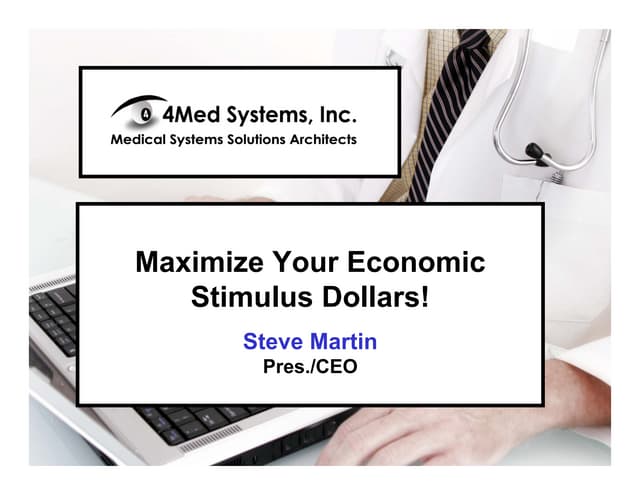 Maximize Your Economic Stimulus Dollars
