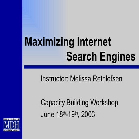 Maximizing Internet Search Engines