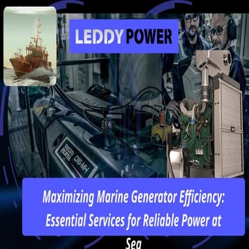 Maximizing Marine Generator Efficiency Essential Services for Reliable Power ...