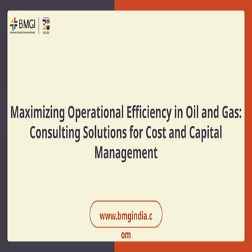Maximizing Operational Efficiency in Oil and Gas Consulting Solutions ...