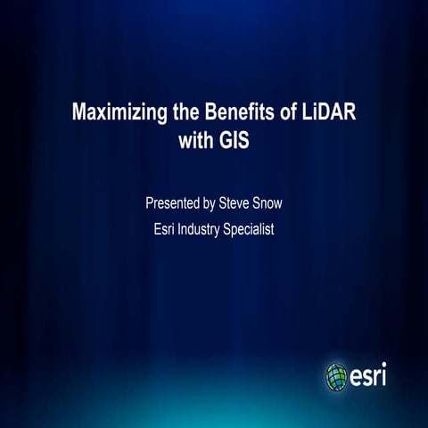 Hawaii Pacific GIS Conference 2012: LiDAR for Intrastructure and Terrian Mapp...