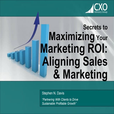 Maximizing Your Marketing ROI - Align Sales & Marketing