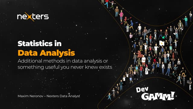 Additional Descriptive Statistics methods for Data Analysis / Maxim Neronov (...