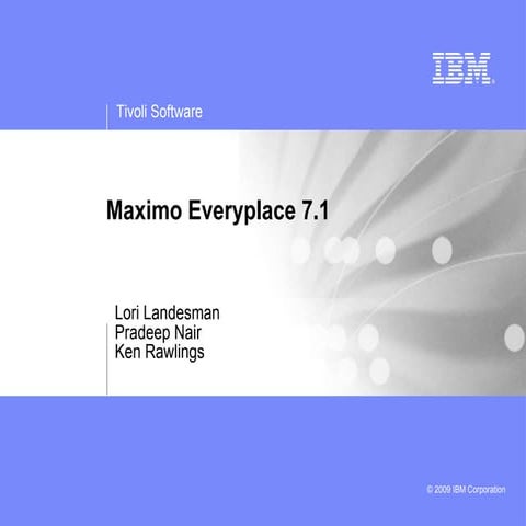 Maximo everyplacenov2011