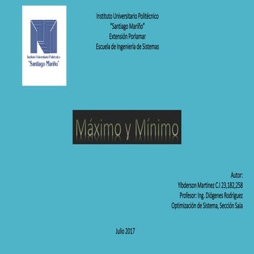 MaximoyMinimo