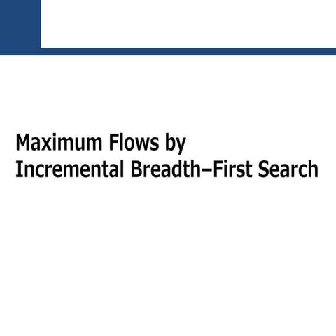 Maximum flows by ibfs