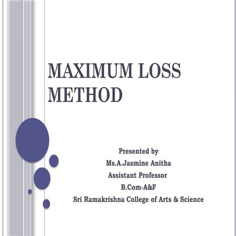 Maximum Loss Method in Dissolution & Insolvency.pptx