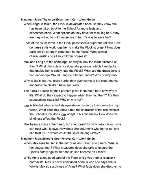 Maximum ride part 2 | PPT
