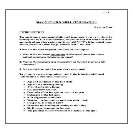 Maximum Shell Temp Ok