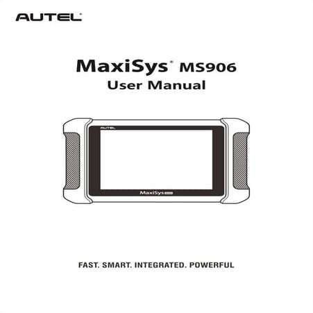 Autel MaxiSys MS906 user manual v1.00-obd365