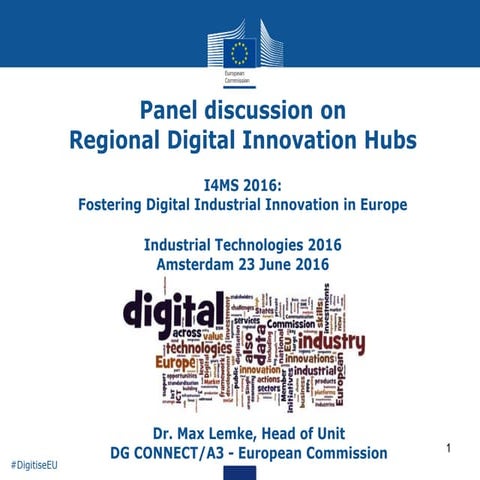 Max Lemke, Head of Unit, Components and Systems, European Commission