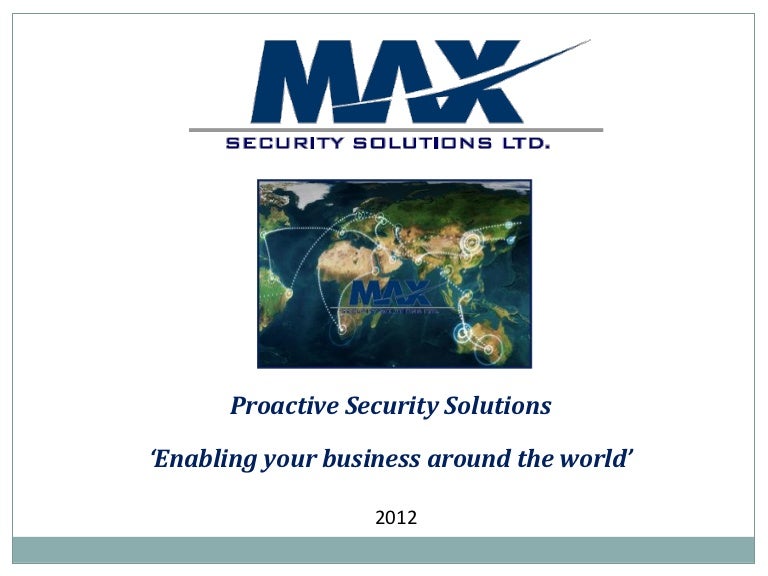 Max Security Intelligence Reports for MENA & Africa and Executive Pr…