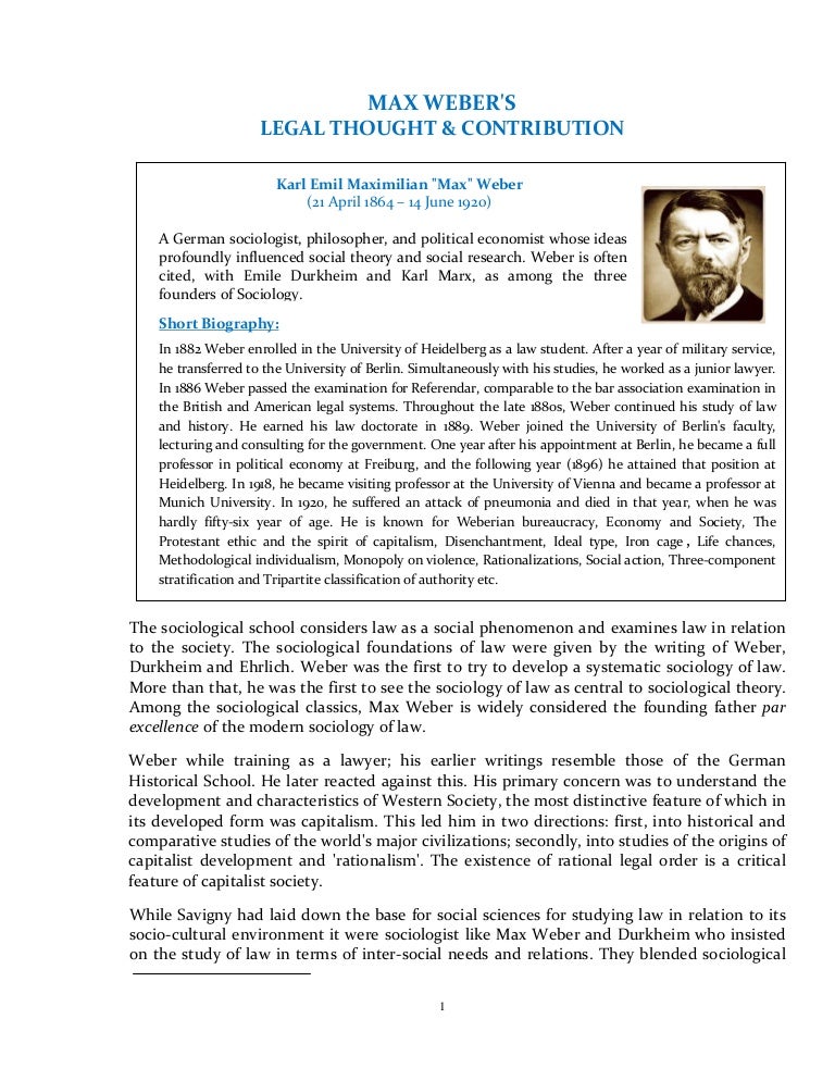 Weber S Theory Of Authority