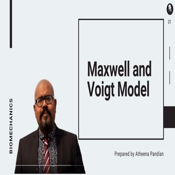 Maxwell and voight model fo viscoelasticity materials