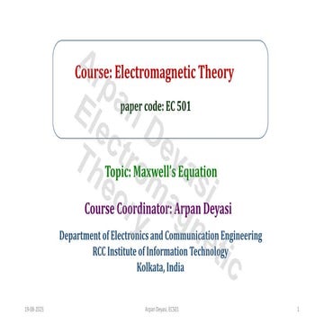 Modification of Ampere's law and Maxwell's equation