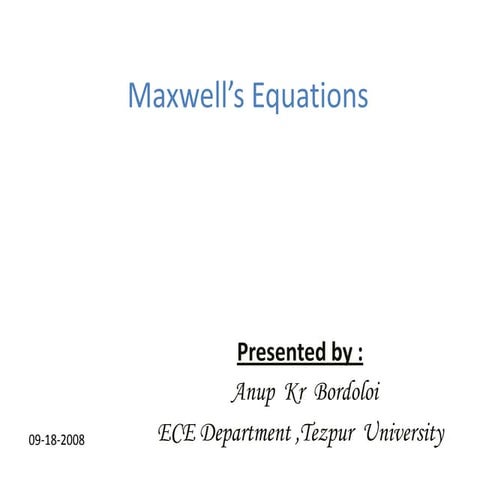 Maxwell’s equations