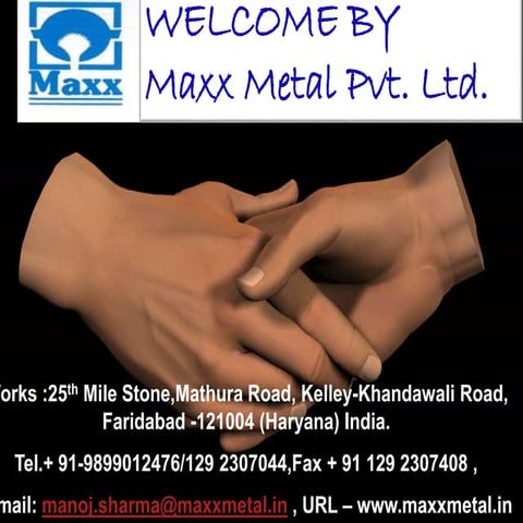 Maxx metal foundry presentation