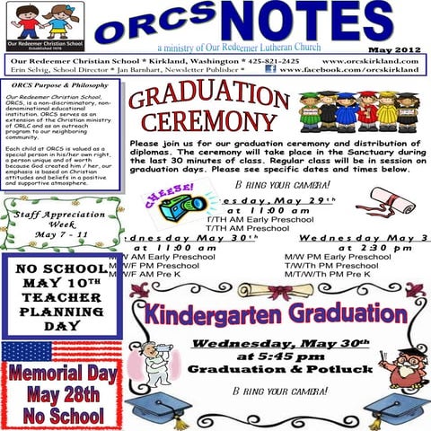 ORCS May 2012 Newsletter