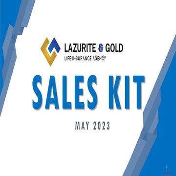 The Sales Kit of Lazurite Gold Life Insurance for May 2023 | PDF