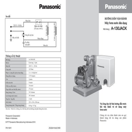 May bom tang ap panasonic a 130jack