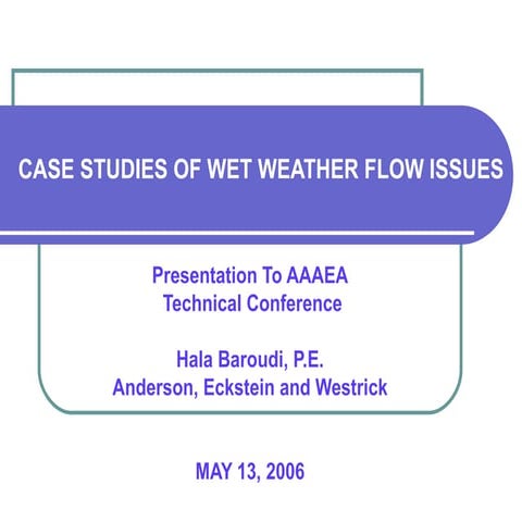 Presentation to AAAEA Technical conference