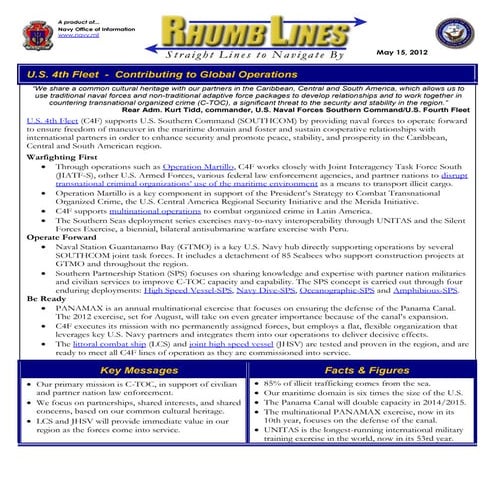 May 15 2012 rhumb lines-us 4th fleet contributing to global operations