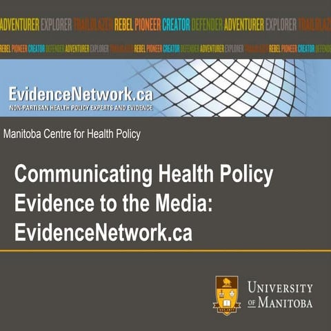 Presentation: Communicating Health Policy Evidence to the Media ...